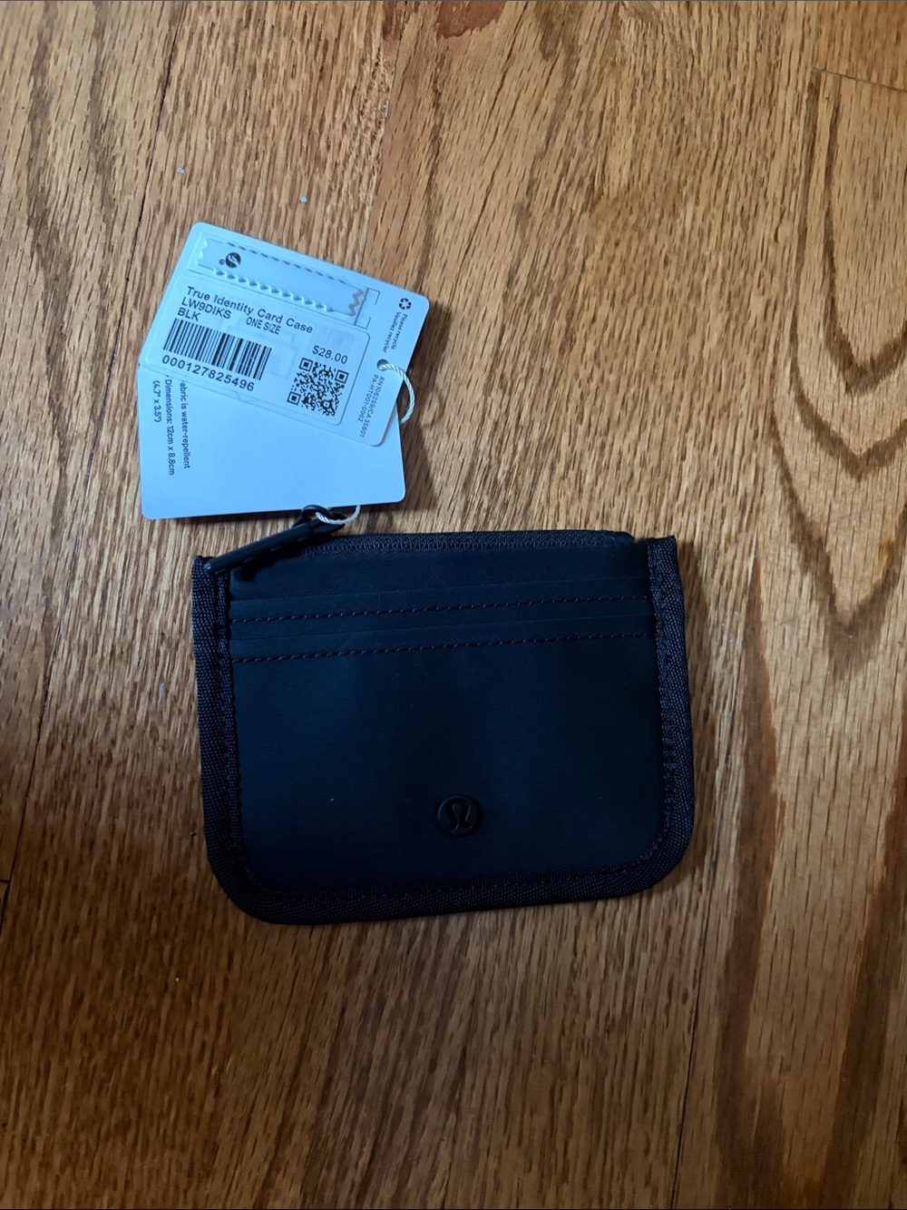 lululemon athletica Black true identity Card Wallet with Keyring